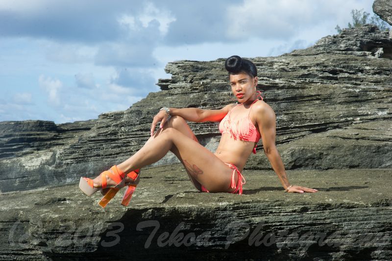 Female model photo shoot of D-nae  in Bermuda