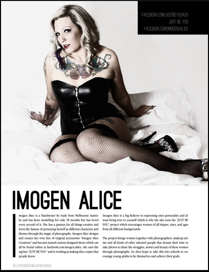 Female model photo shoot of Imogen Alice
