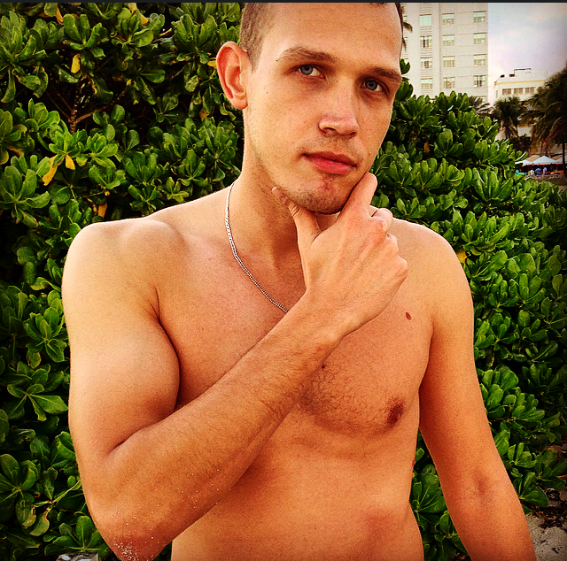 Male model photo shoot of oskarsdombrava in South Beach, Miami