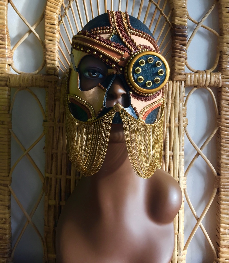 Female model photo shoot of Oculto Masks