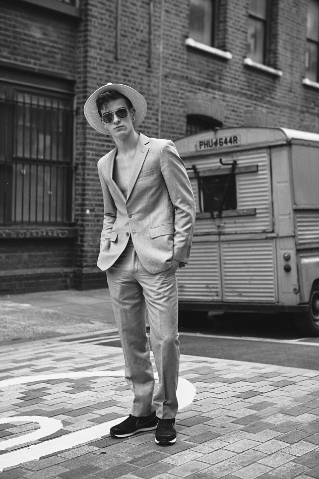 Male model photo shoot of Henry Green in Hackney Wick (london)