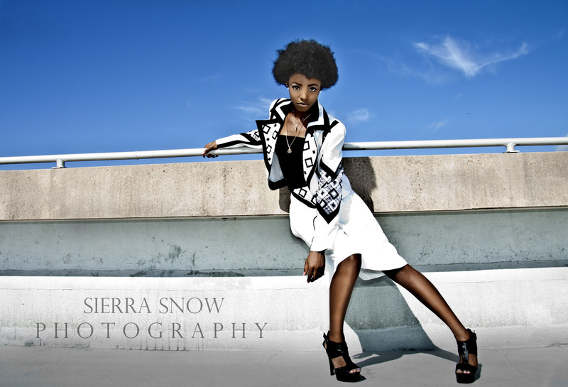 Female model photo shoot of sierra snow