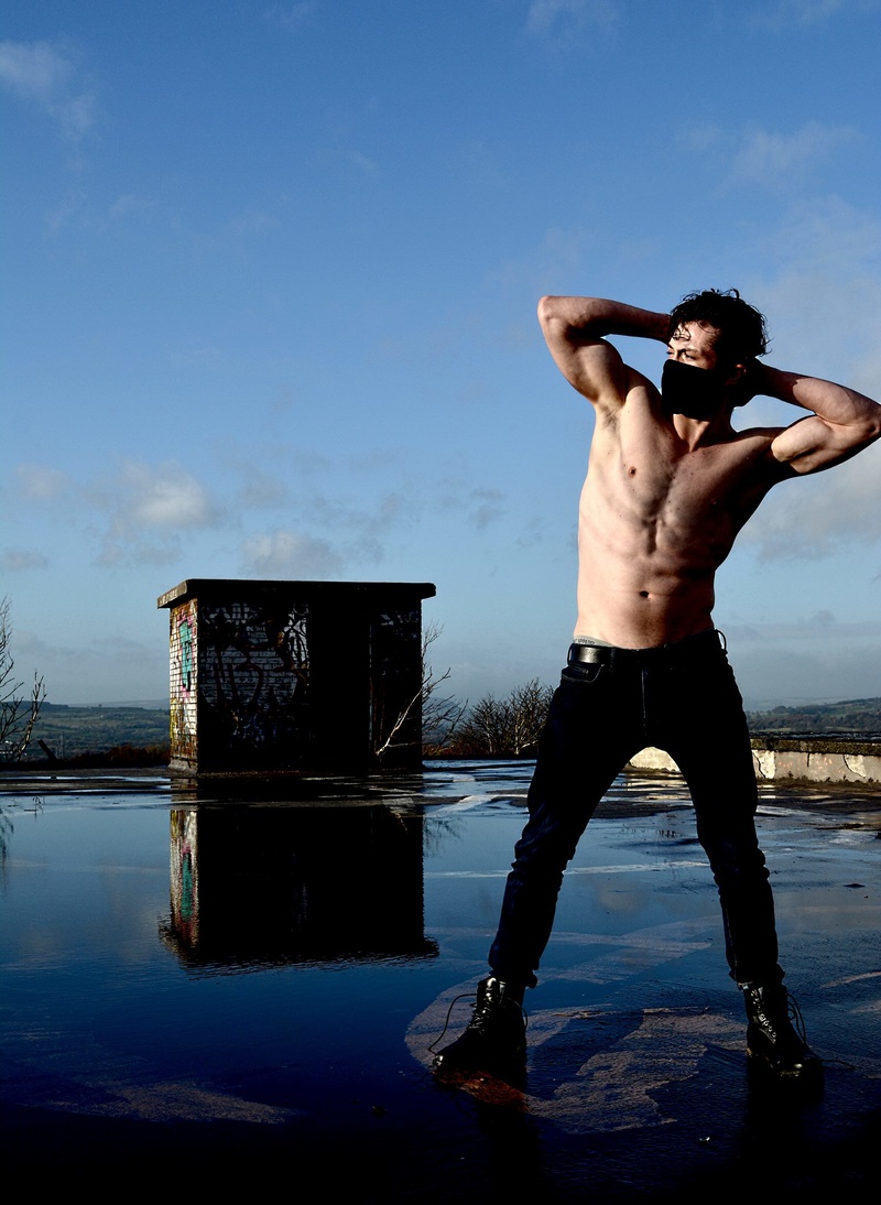 Male model photo shoot of Marius in Huncoat station