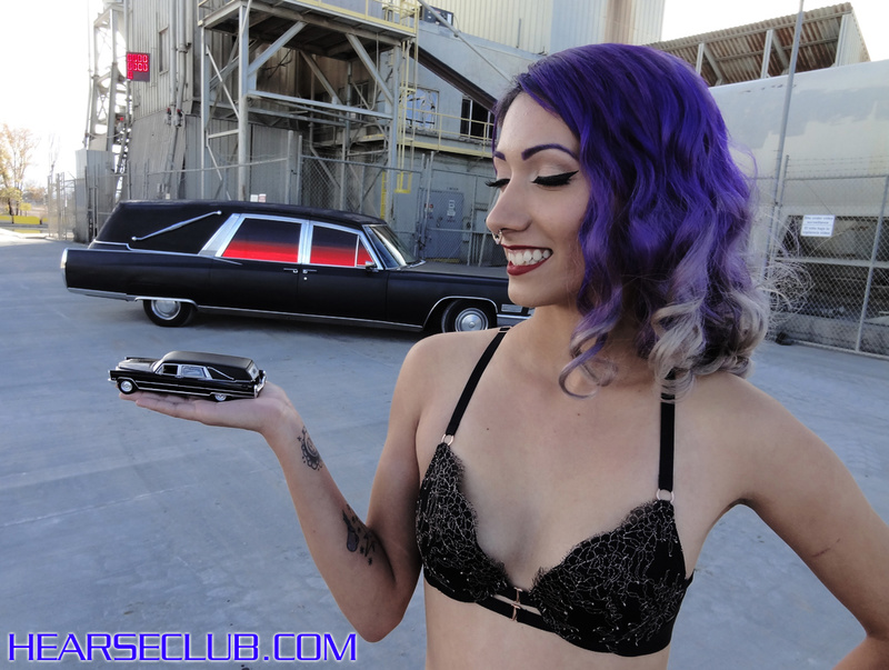 Male and Female model photo shoot of Hearse Girls and Lily Aurora Modeling