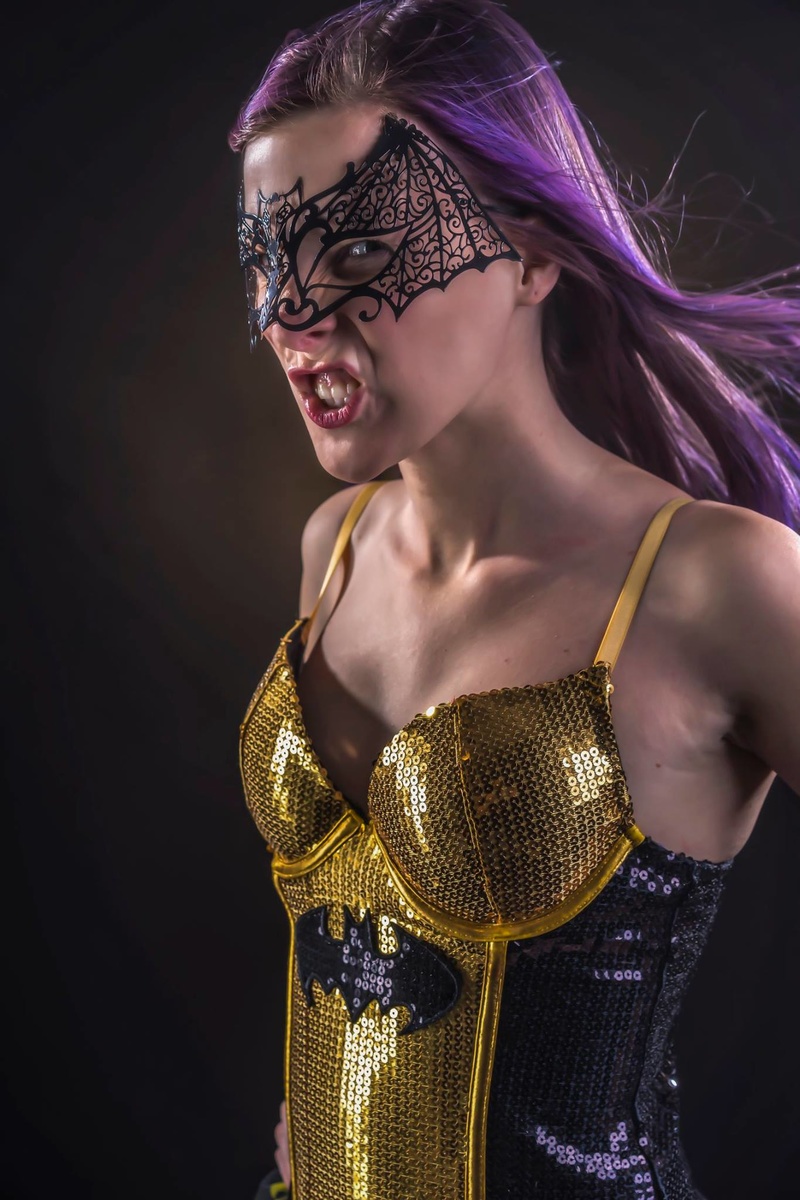 Female model photo shoot of Batmander