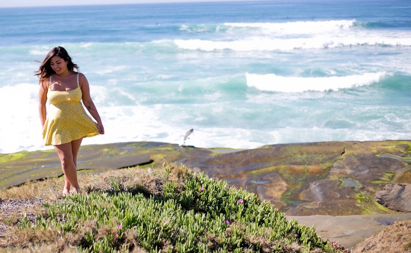 Female model photo shoot of Jasmine Tea in Windandsea Beach, San Diego, CA