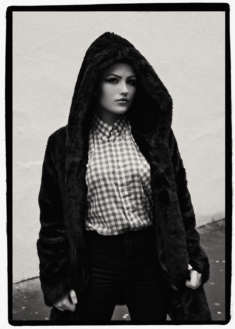 Female model photo shoot of Natalie Gates by Derek Ridgers
