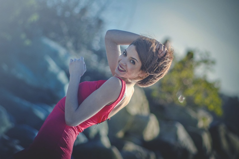 Female model photo shoot of CAYETANA in English Bay Vancouver