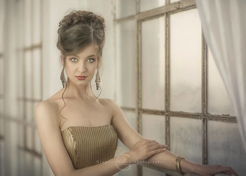 Female model photo shoot of Olga Baker by Gregory Moore, makeup by Deserae Barajas
