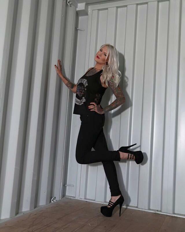 Female model photo shoot of Outlaw Barbie