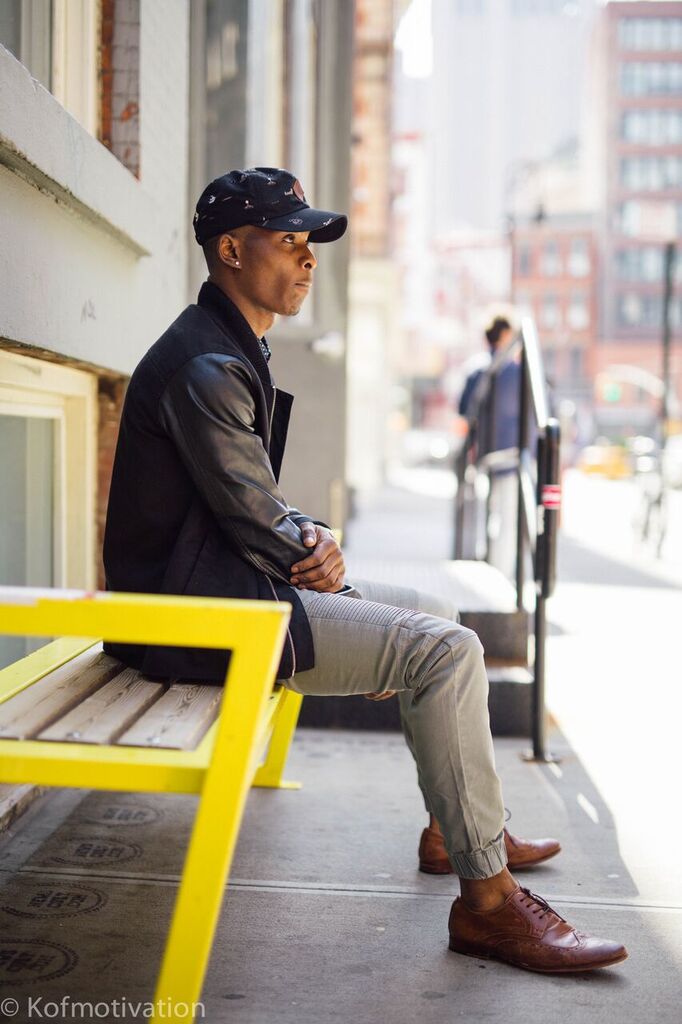 Male model photo shoot of Osei Tutu II in Soho, New York