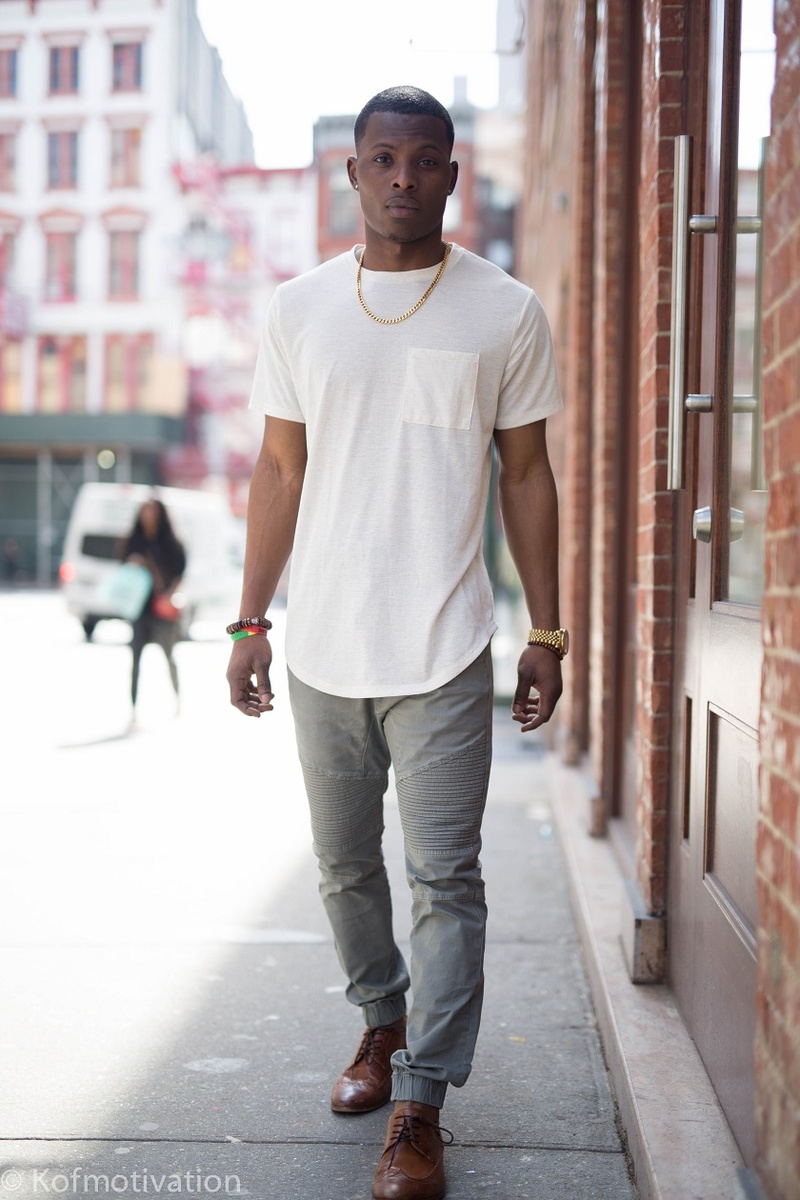 Male model photo shoot of Osei Tutu II in Soho, New York