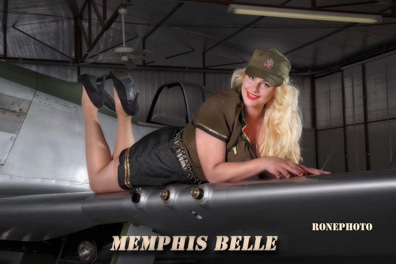 Female model photo shoot of MemphisBelle in Schellville Airport, Sonoma Ca