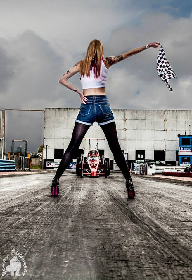 Female model photo shoot of CarMadClaud in Shakespeare County Raceway