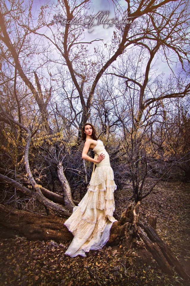 Female model photo shoot of Candela in The Bosque