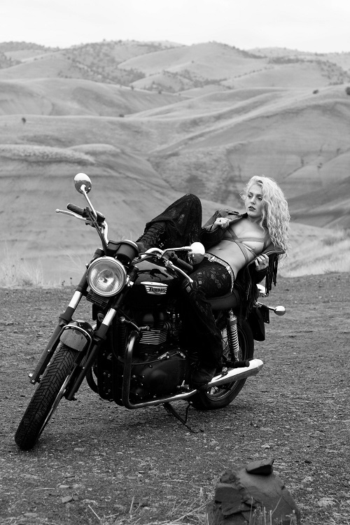 Female model photo shoot of hunter in Painted Hills, OR