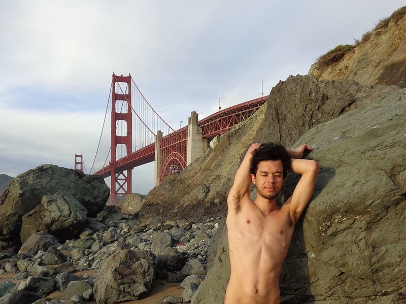 Male model photo shoot of Manuel Massinga in Marshall's Beach, San Francisco, California