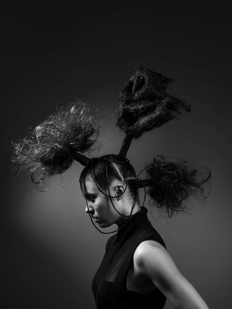 Female model photo shoot of Lisa Bryant Hair