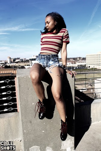 Female model photo shoot of Kelia Priceless in Memphis, Rooftop