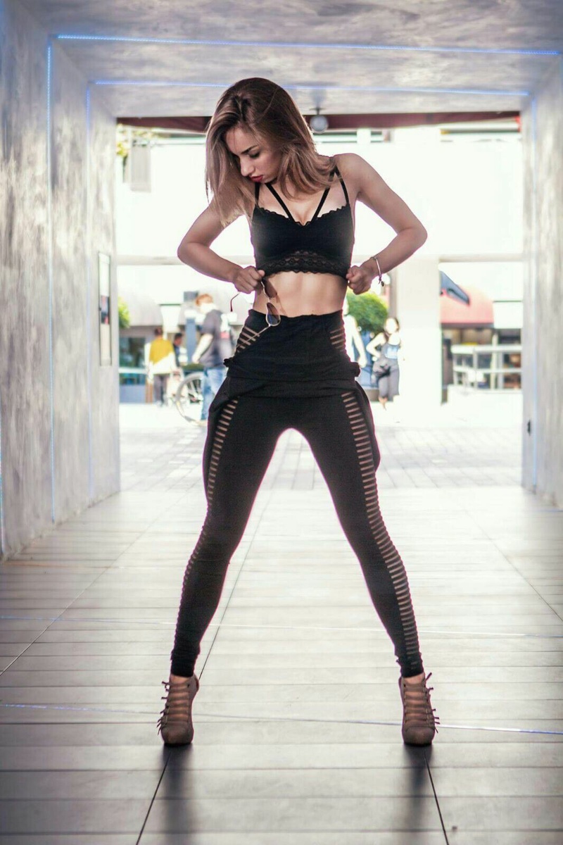Female model photo shoot of DariaKurnygina in Downtown Los Angeles