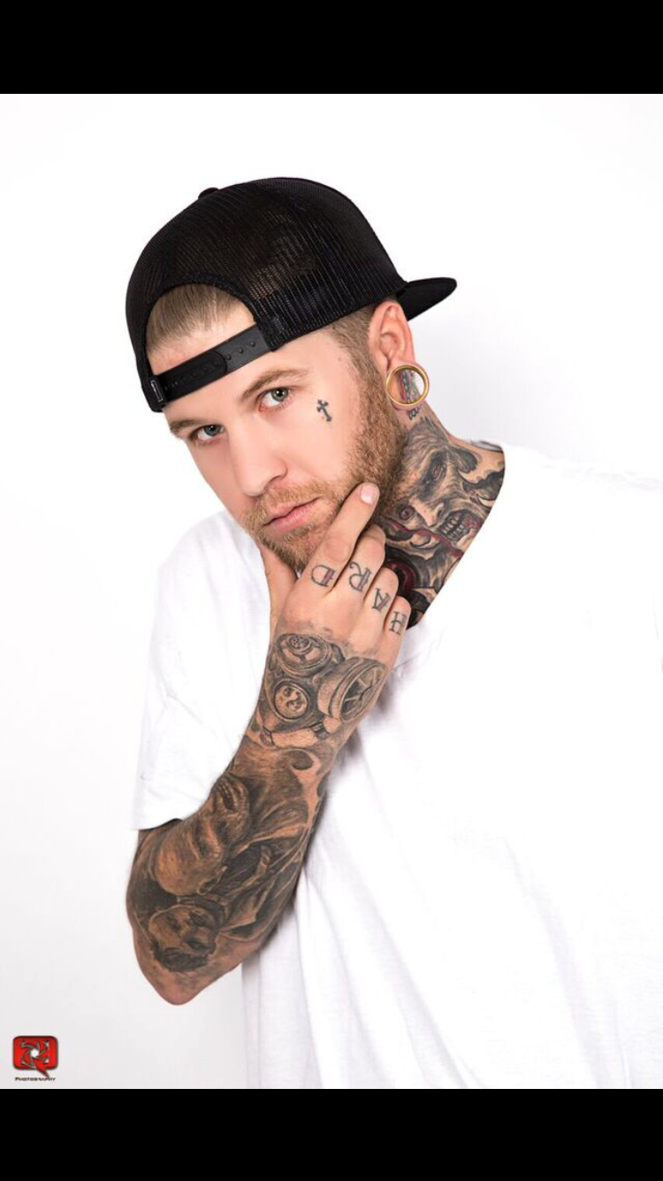 Male model photo shoot of Tattooedjax