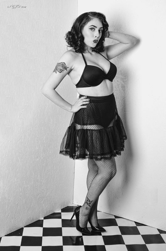 0 and Female model photo shoot of Notorious Pinups  and Jenny Von Hammett in Arlington, TX