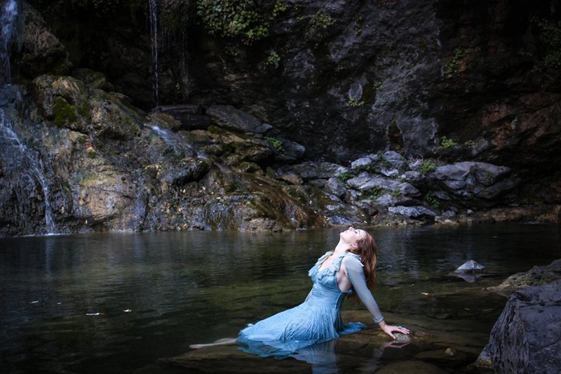 Female model photo shoot of GingerBlonde in Big Sur