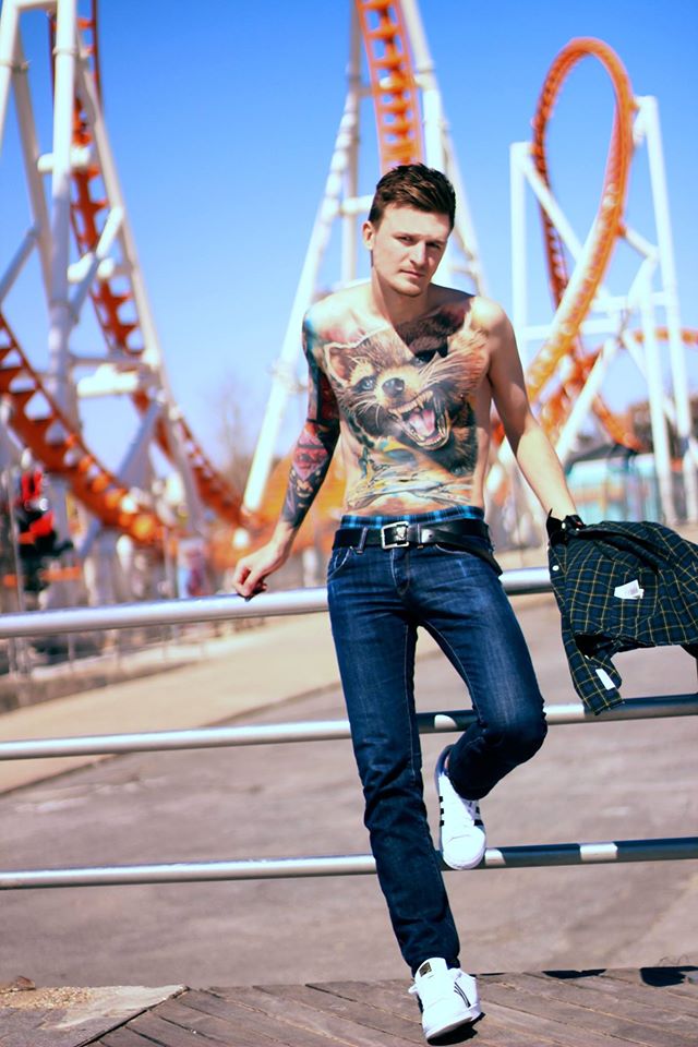 Male model photo shoot of Rokit by LanaWolfePhoto in Coney Island, NY