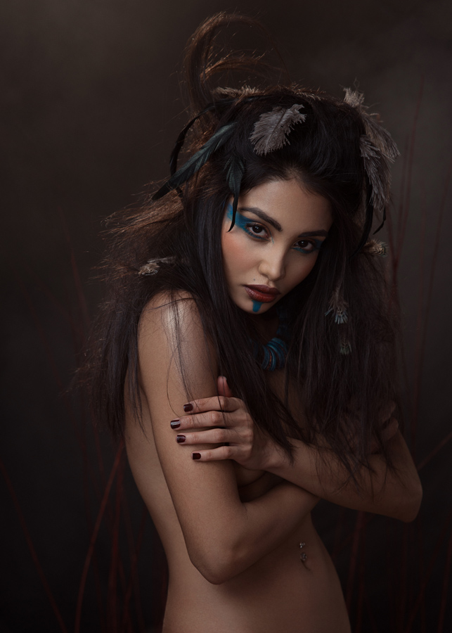 Female model photo shoot of Eyesmin by Julia Sariy