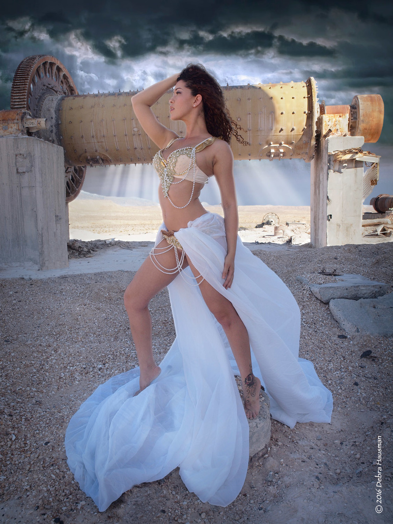Female model photo shoot of DH Photographics and Amelia Simone in Abandon Cement Plant, Moapa Valley, NV