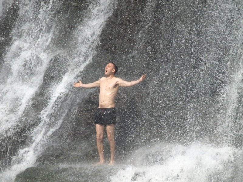 Male model photo shoot of Kaluma B Wattu in Alamere Falls