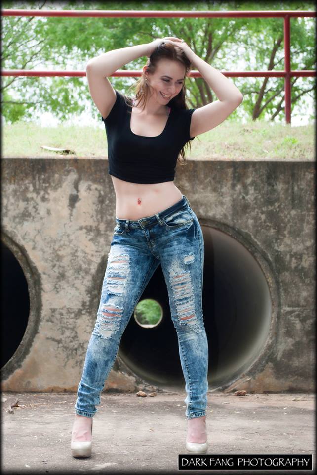 Female model photo shoot of BreannaPavel by Dark Fang Photography in Austin, Texas
