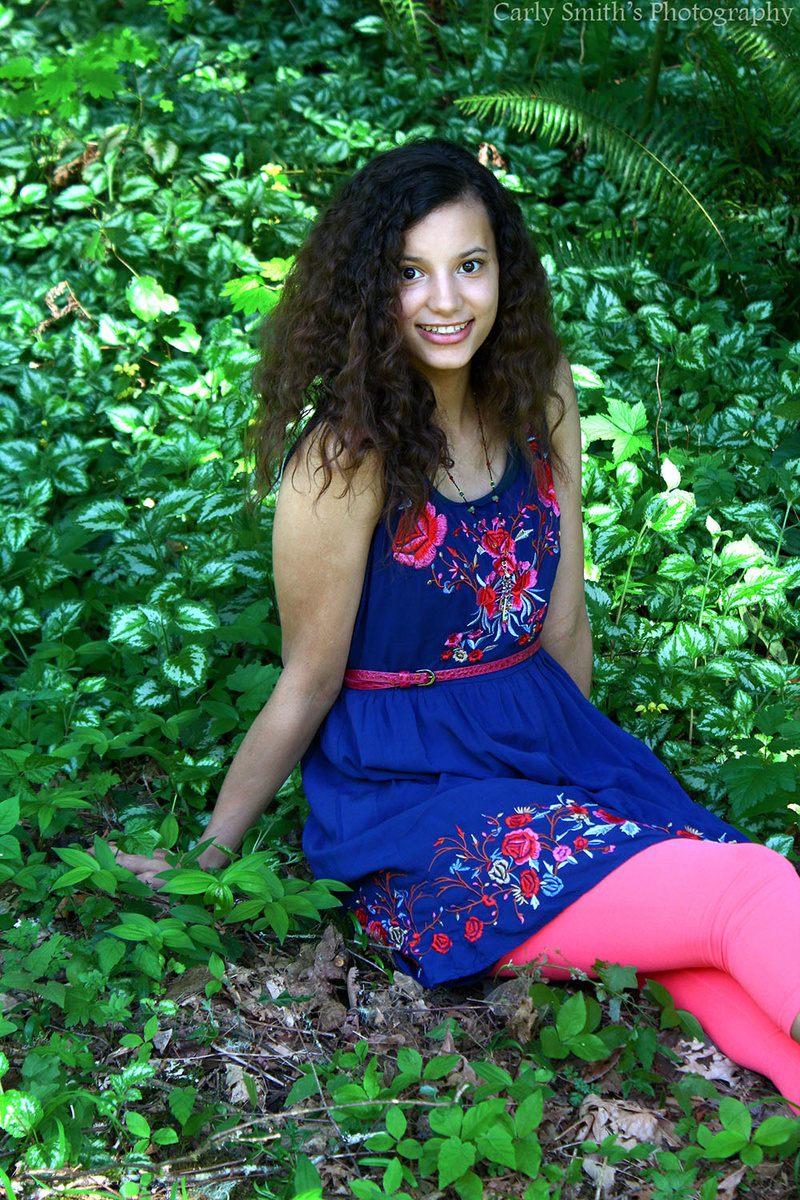Female model photo shoot of CarlySmithsPhotography in Nisqually Pines
