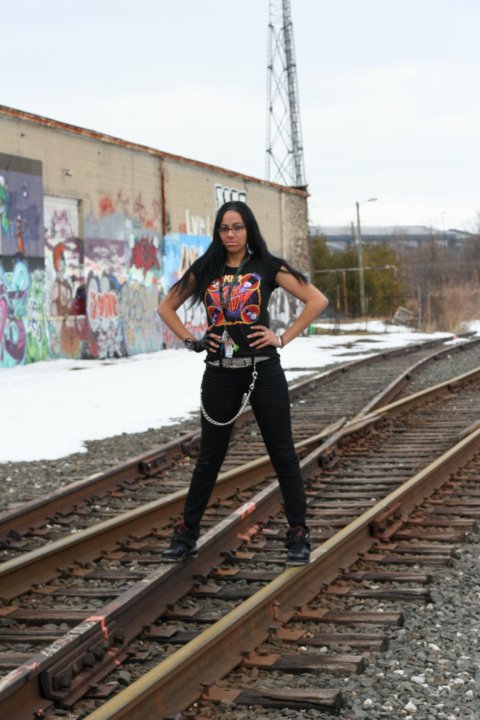 Female model photo shoot of Jordynn The Lyricist in Downtown Indianapolis