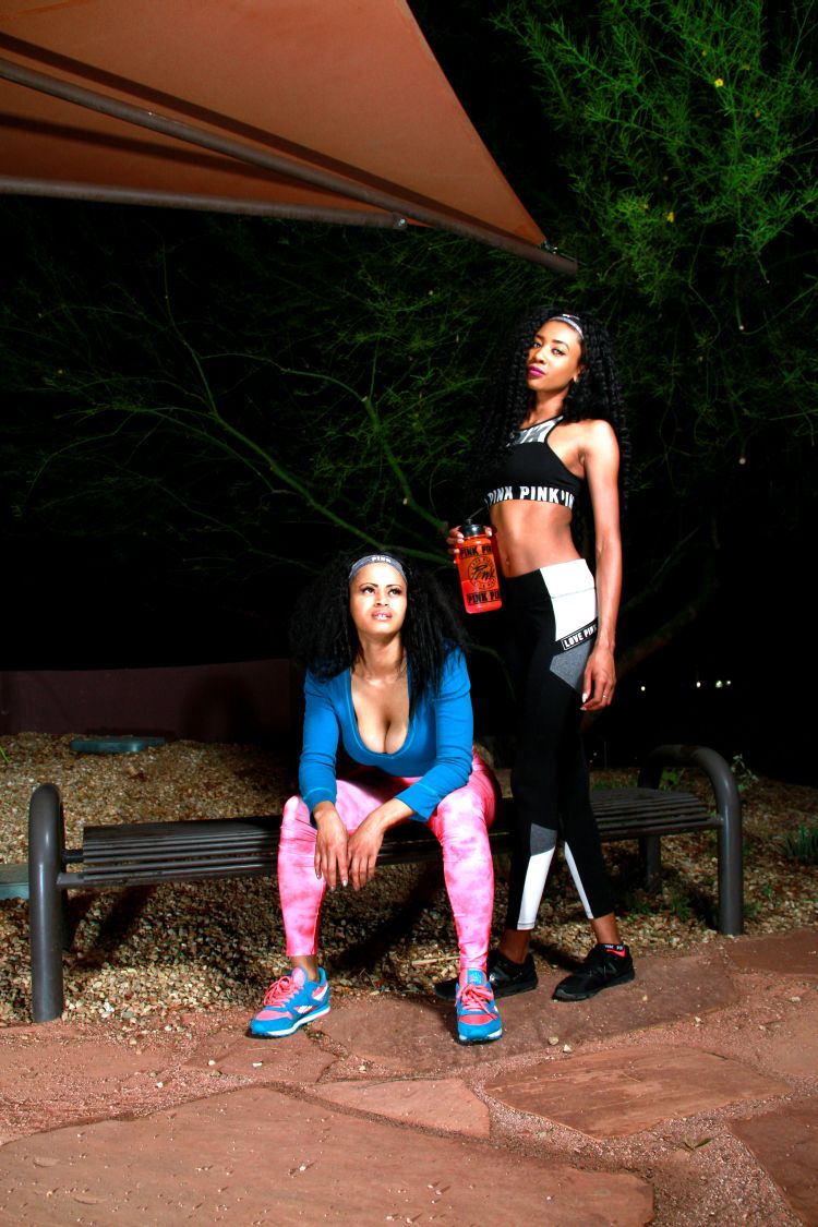 Female model photo shoot of Nikki Earlee and GlyndaNikkia aka Nik by Pitch Black Images in Peoria City Hall