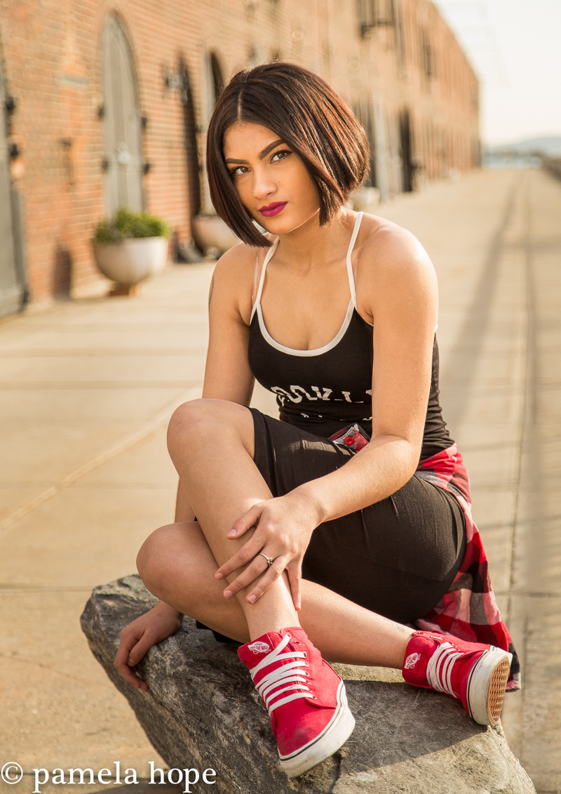 Female model photo shoot of AshleyAlgarin in Red Hook, Brooklyn