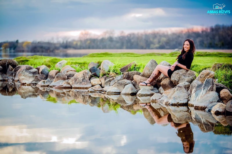 Female model photo shoot of Lanachristine in Silver lake beach silver lake, wi