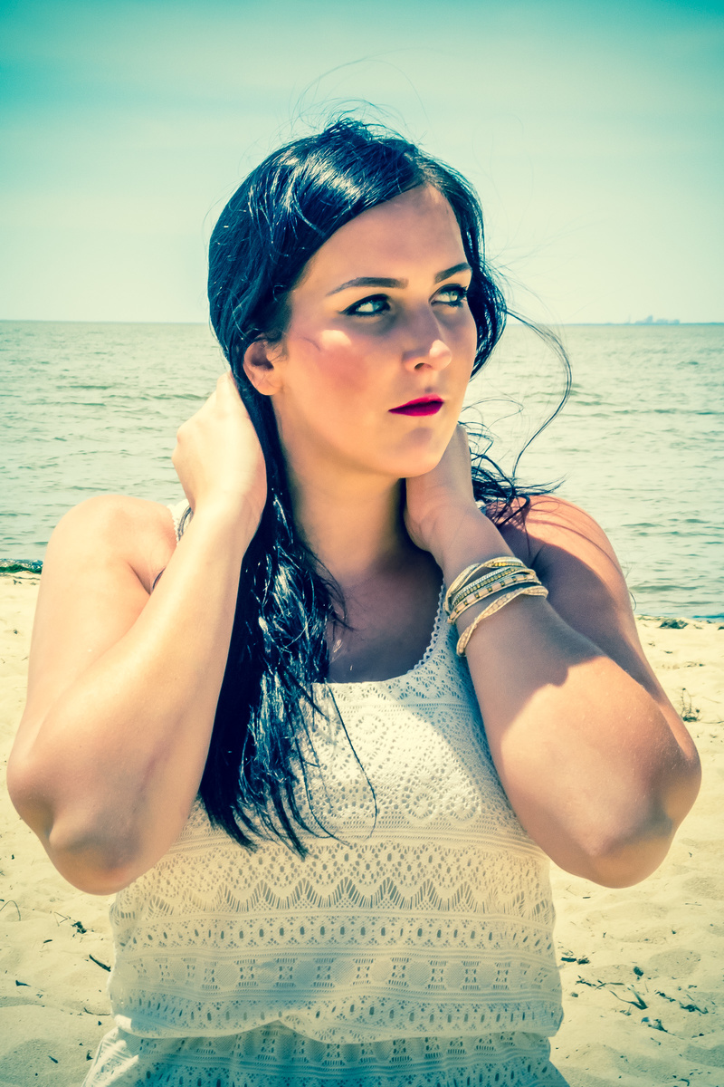 Female model photo shoot of Patricia Jasmin in Beach Part Mobile Bay; (Daphne, AL)