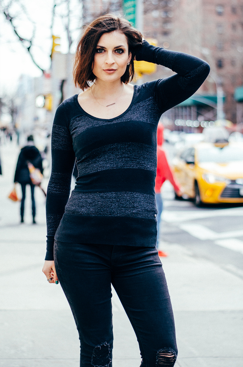 Female model photo shoot of Lexi Corrin in Lincoln Center