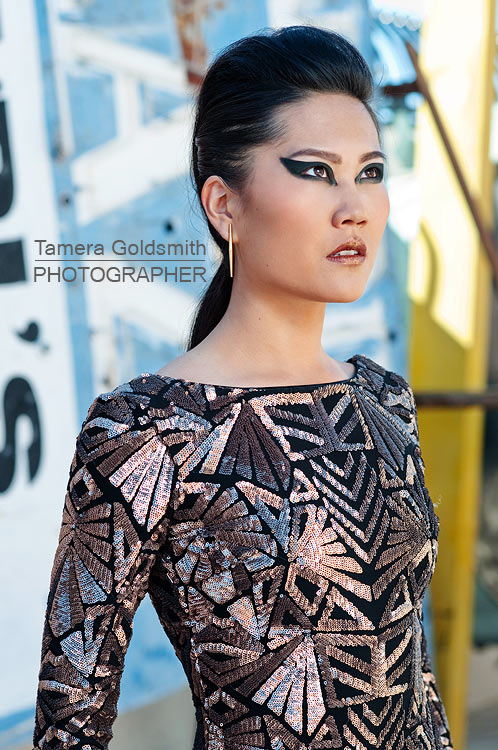 Female model photo shoot of Tamera Goldsmith Photo and Christine Ko in Neon Museum, Las Vegas
