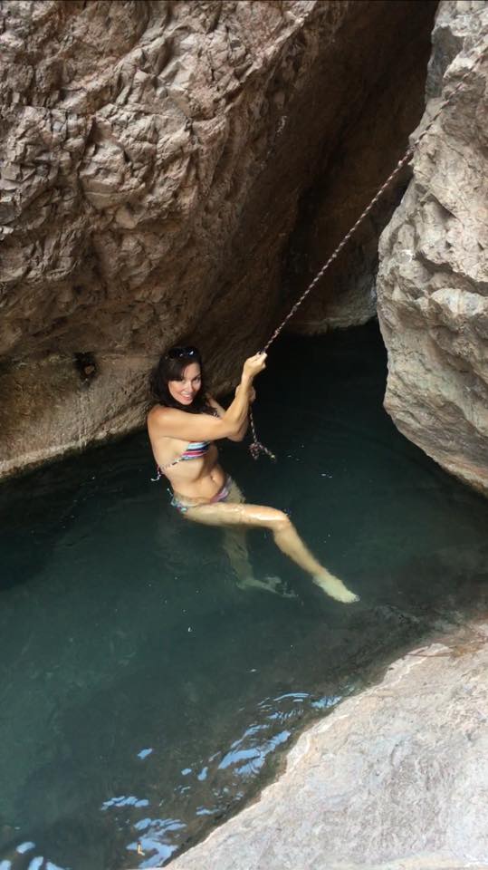Female model photo shoot of Stephswirled in Gold Srike Hot Springs
