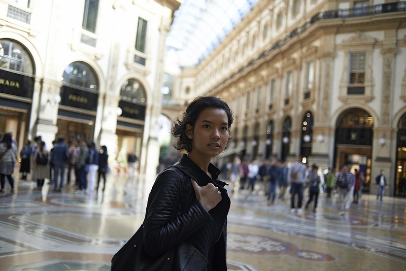 Female model photo shoot of CambodgeQuebec in Milan, Italy
