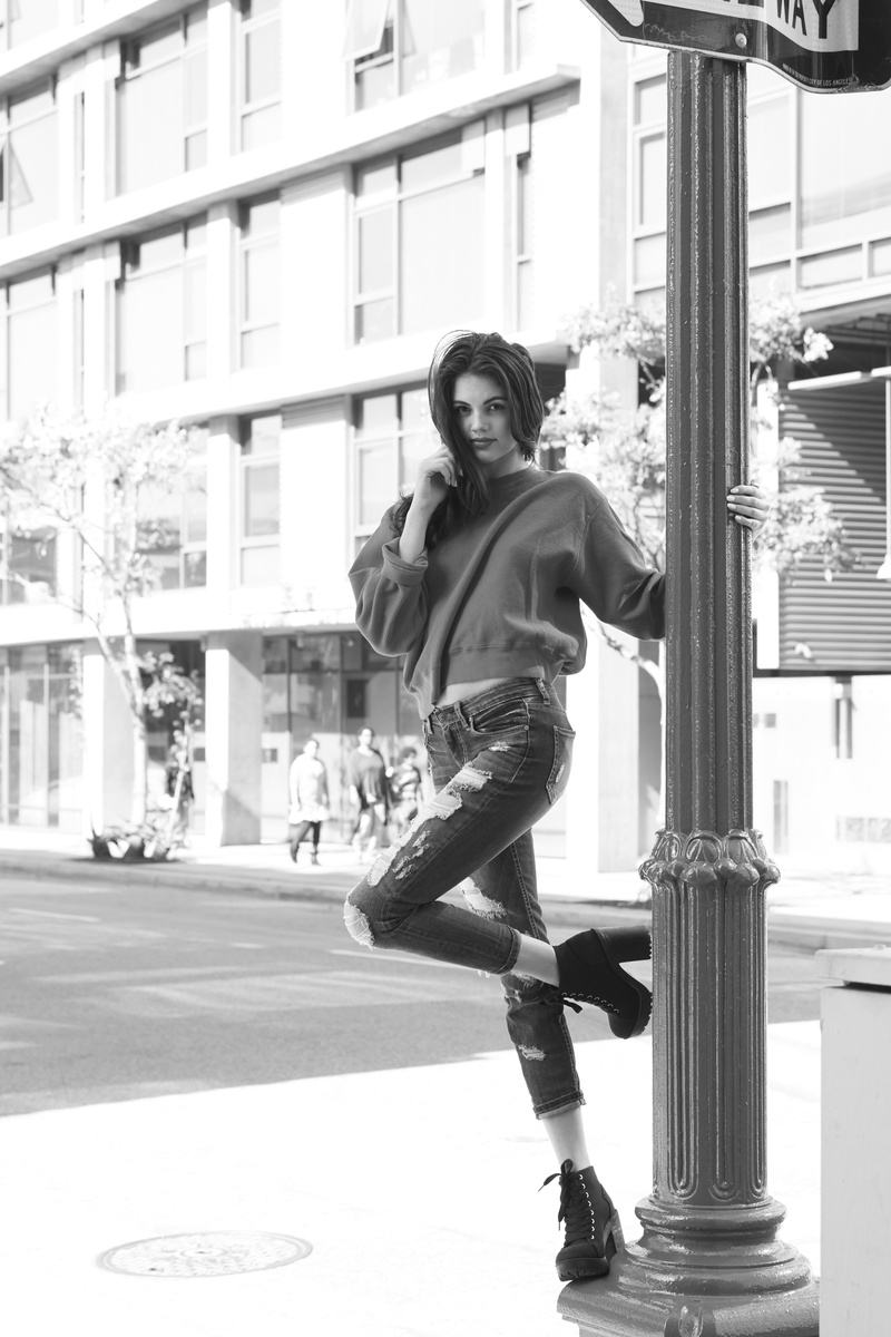 Female model photo shoot of JacqiVene in Downtown LA