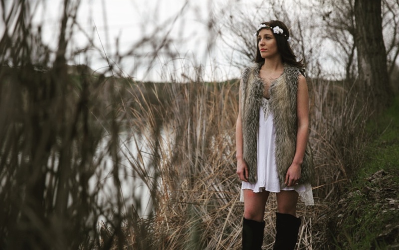 Female model photo shoot of Sara White in Lake Del Valle