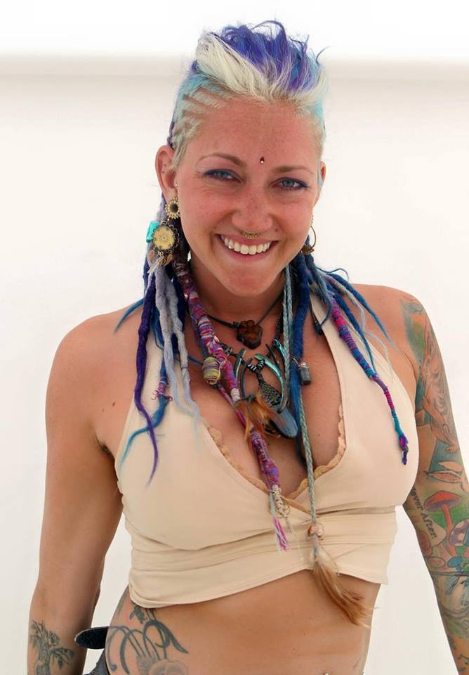 Female model photo shoot of DrakainaPerformingArts in Burning Man 2015