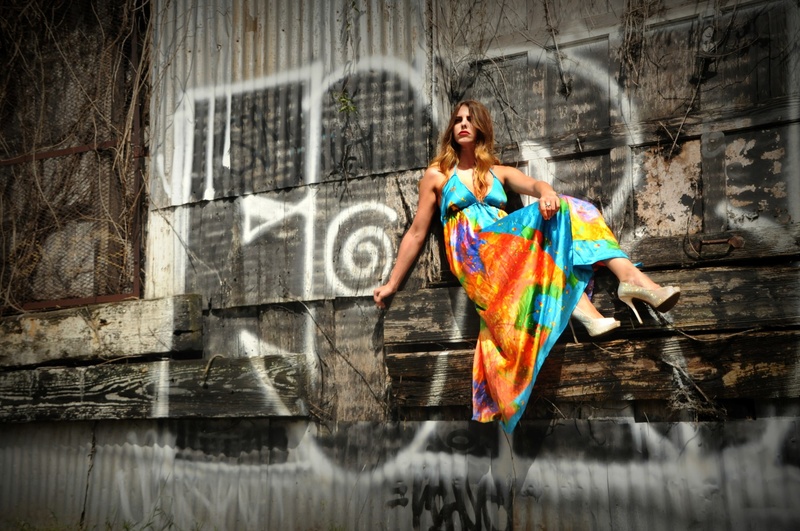 Female model photo shoot of End Infinite in New Orleans.