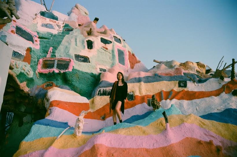 Female model photo shoot of venusarithmetic in Salvation Mountain
