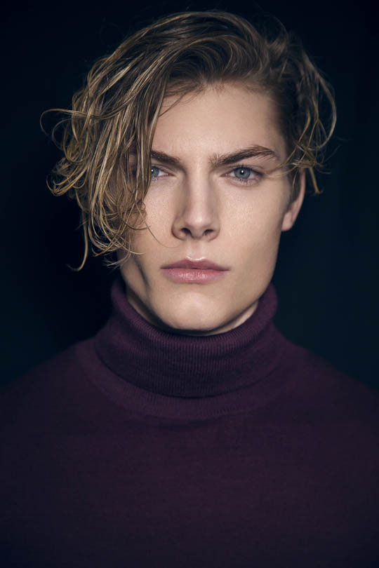 Male model photo shoot of Claudio Harris in London Studio, makeup by Marcio Abraao