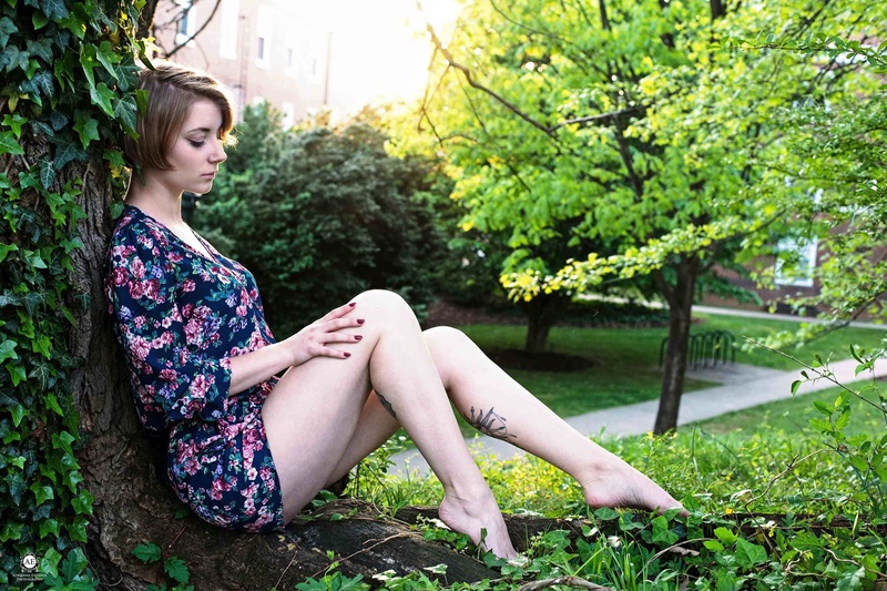Female model photo shoot of Rachel Leathers in University of Virginia