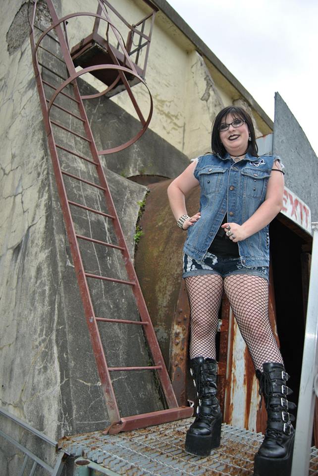 Female model photo shoot of BiteSize Brandi  in The Haunted Hyrdo in Fremont Ohio